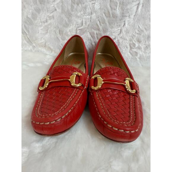 Marc Joseph NY Grand St. Weave Red Leather Driving Loafer Slip-On Comfort Shoe 6 - Picture 5 of 10